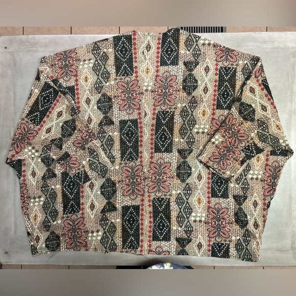 Adele‎ B Petite 1X Cardigan 3/4 Sleeve With Elbow Patches Women’s - Picture 9 of 10